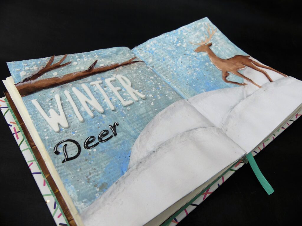 Claycia Crafting Corner - Winter Art Journal