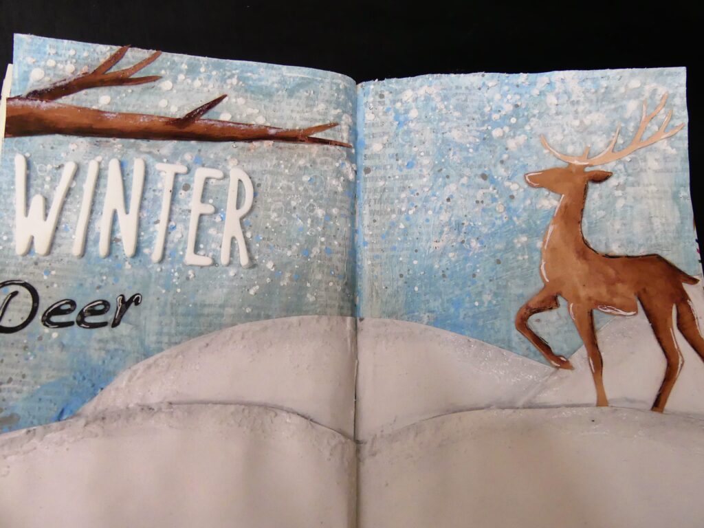 Claycia Crafting Corner - Winter Art Journal