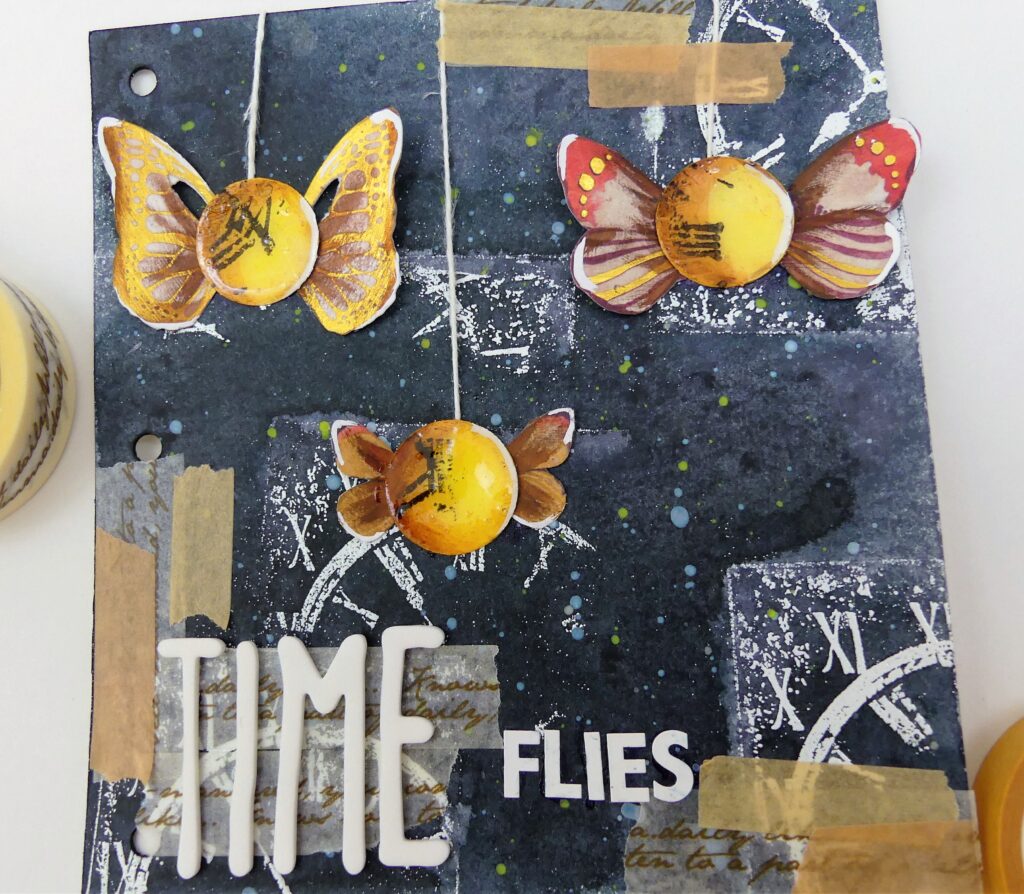 Claycia Crafting Corner - Time Flies Art Journal