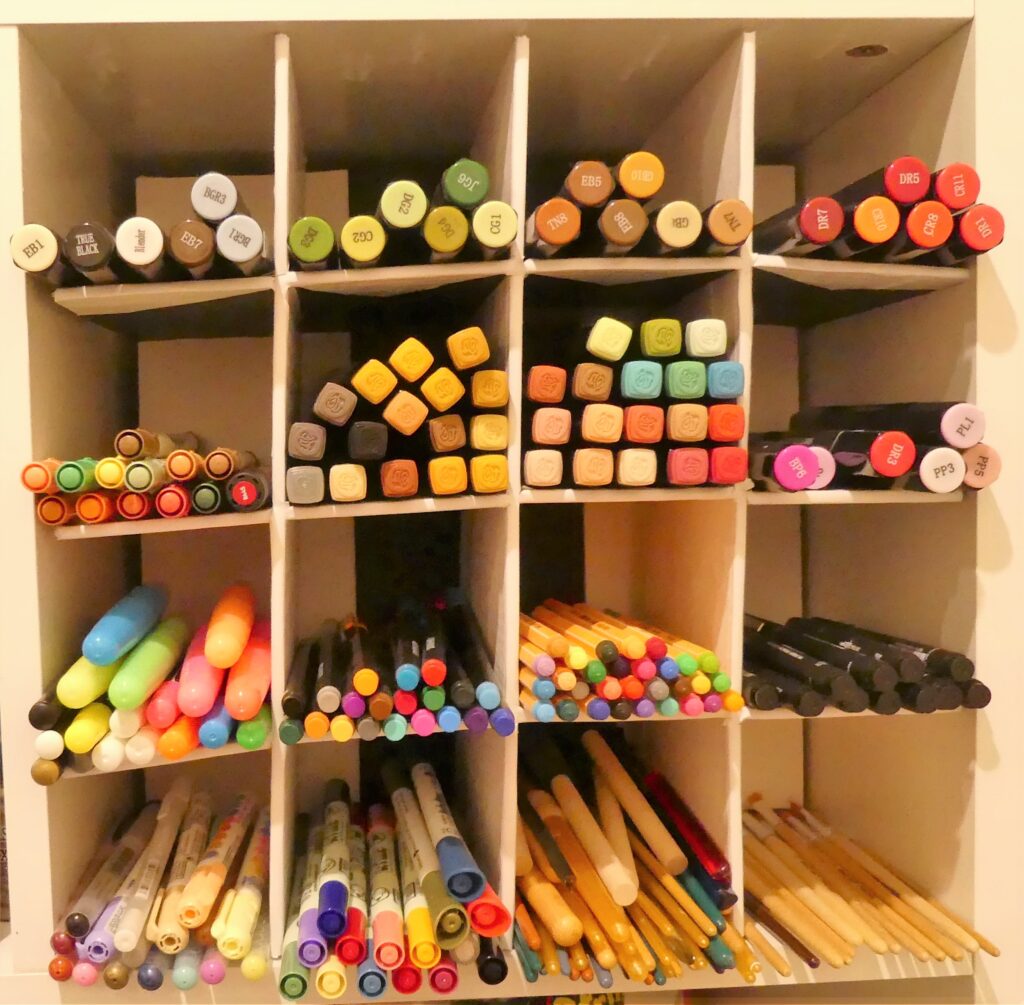 Foam board storage - Claycia Crafting Corner