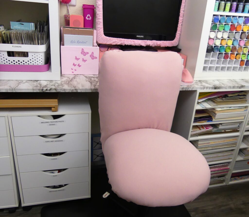 Pink Chair - Claycia Crafting Corner